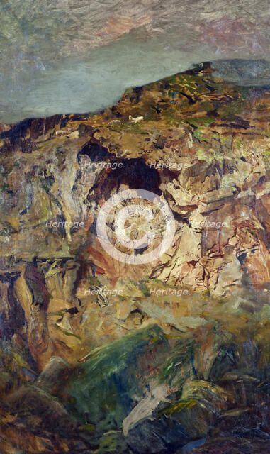 Rock study, Sumner, c1890. Creator: Petrus van der Velden.