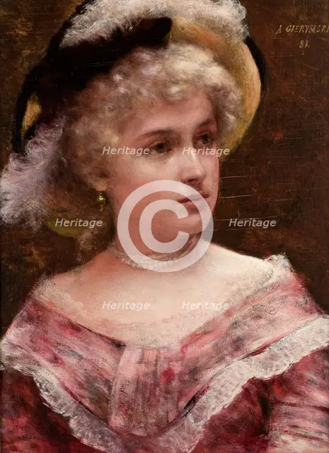 Rococo Lady, 1881. Creator: Aleksander Gierymski.