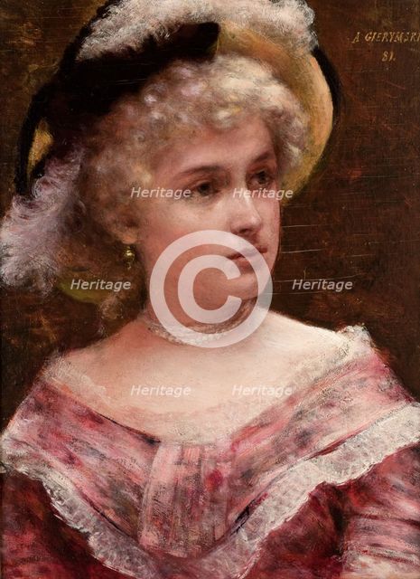 Rococo Lady, 1881. Creator: Aleksander Gierymski.