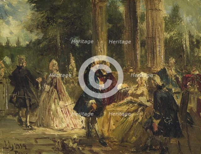 "Rococo". Study, 1854. Creator: Ludwig von Hagn.