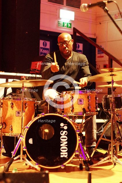 Rod Youngs, Byron Wallen 4 Corners, Battle Jazz Festival, Battle, East Sussex, July 2023. Creator: Brian O'Connor.