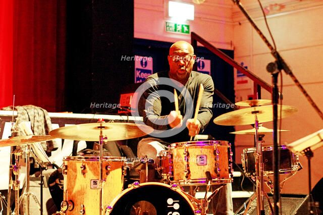 Rod Youngs, Byron Wallen 4 Corners, Battle Jazz Festival, Battle, East Sussex, July 2023. Creator: Brian O'Connor.