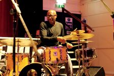 Rod Youngs, Denys Baptiste Quartet, Battle Jazz Festival, Battle, East Sussex, July 2023. Creator: Brian O'Connor