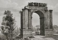 Roda de Bará (Roda de Berà)/Arch of Bará (Arch of Berà), Tarragona province, Catalonia, Spain, 1853. Creator: Antonio Roca Sallent