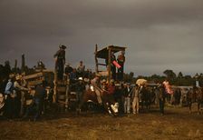 Rodeo at the Pie Town, New Mexico Fair, 1940. Creator: Russell Lee