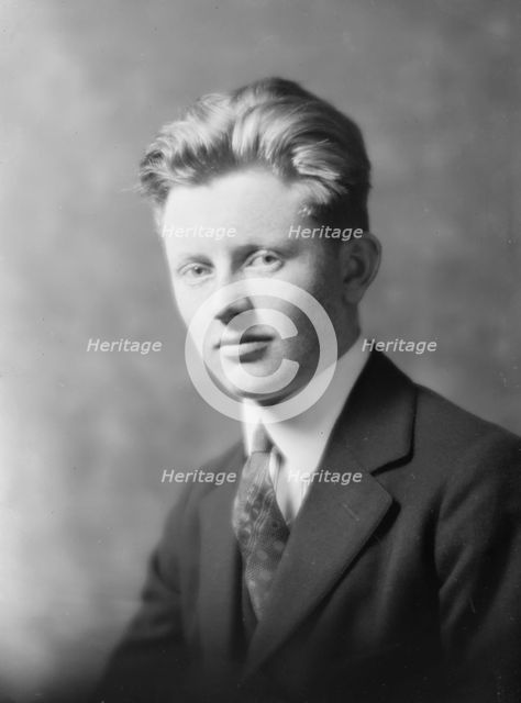 Roderick Morgan, portrait photograph, 1918 Feb. 17. Creator: Arnold Genthe.