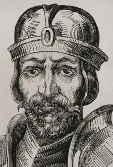 Roderick, (Rodrigo), last Visigothic king, (710 to 711), 1853. Creator: Unknown