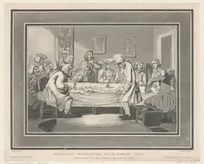 Roderick's Examination at Surgeon's Hall, May 12, 1800., May 12, 1800. Creators: Thomas Rowlandson, Joseph Constantine Stadler