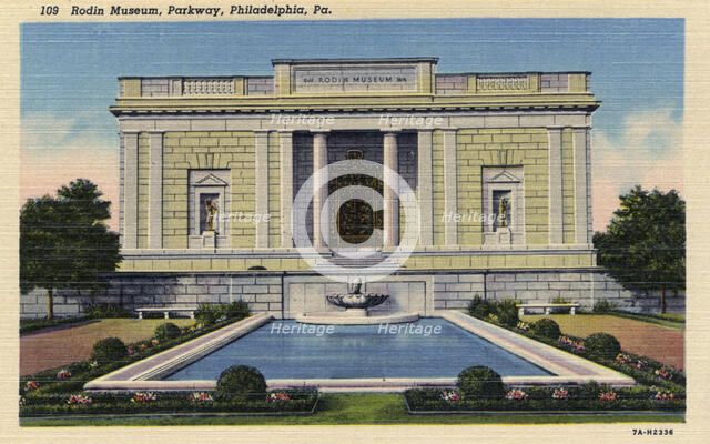 Rodin Museum, Benjamin Franklin Parkway, Philadelphia, Pennsylvania, USA, 1937. Artist: Unknown
