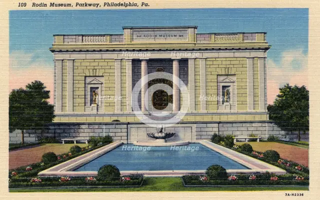 Rodin Museum, Benjamin Franklin Parkway, Philadelphia, Pennsylvania, USA, 1937. Artist: Unknown