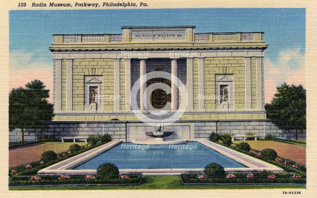 Rodin Museum, Benjamin Franklin Parkway, Philadelphia, Pennsylvania, USA, 1937. Artist: Unknown