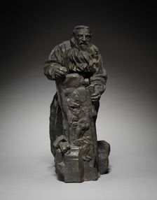 Rodin Working on "The Gates of Hell", 1910. Creator: Emile Antoine Bourdelle (French, 1861-1929)