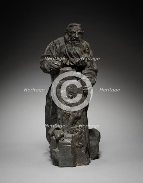 Rodin Working on "The Gates of Hell", 1910. Creator: Emile Antoine Bourdelle (French, 1861-1929).