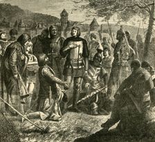 Rodolph of Hapsburg Receiving News of His Election as Sovereign of Germany (1273) 1890. Creator: Unknown