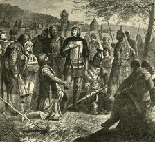 Rodolph of Hapsburg Receiving News of His Election as Sovereign of Germany (1273) 1890. Creator: Unknown