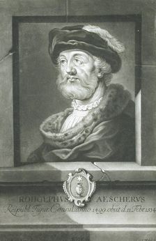 Rodolphus Aescherus, c1756. Creator: Sebastian Walch