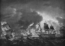 Rodney and Langara c1785. Artist: Robert Dodd