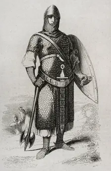 Rodrigo Díaz de Vivar, known as El Cid Campeador (c. 1043-1099), Castilian nobleman, knighted...1852 Creator: Tomás Carlos Capuz