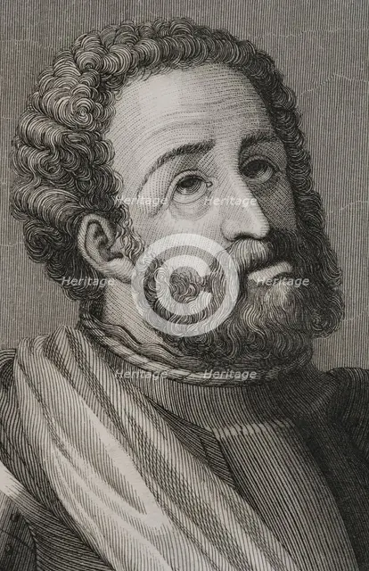Rodrigo Díaz de Vivar, known as El Cid Campeador (c1043-1099), Castilian nobleman, knighted, 1853.  Creator: Antonio Roca Sallent.