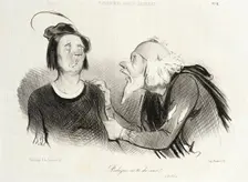 Rodrigue as-tu du coeur? (Le Cid), 1841. Creator: Honore Daumier