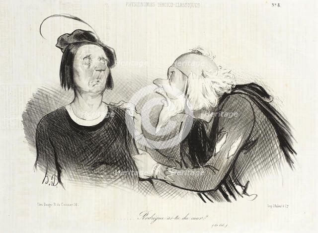 Rodrigue as-tu du coeur? (Le Cid), 1841. Creator: Honore Daumier.