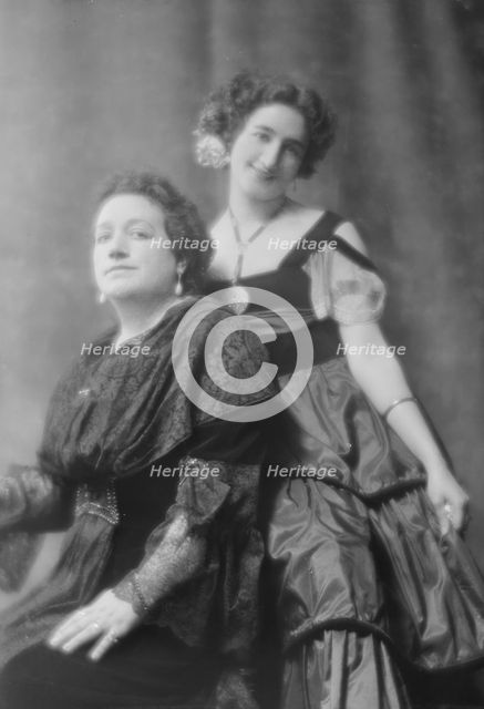 Rodriguez, Madame, and Mlle. Mignon, portrait photograph, 1915 June 26. Creator: Arnold Genthe.