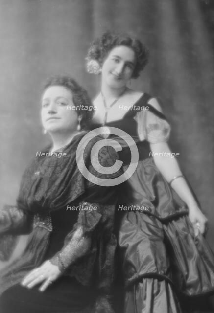 Rodriguez, Madame, and Mlle. Mignon, portrait photograph, 1915 June 26. Creator: Arnold Genthe.