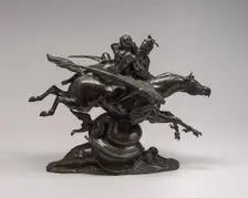 Roger and Angelica on the Hippogriff, model c. 1840, cast by 1873. Creator: Antoine-Louis Barye