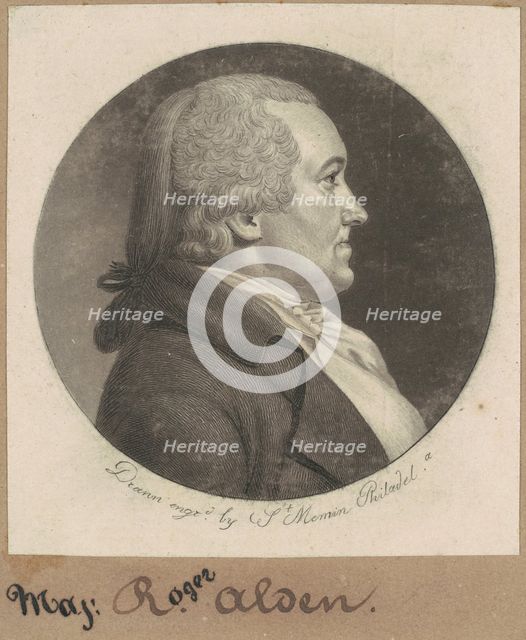 Roger Alden, 1798. Creator: Charles Balthazar Julien Févret de Saint-Mémin.