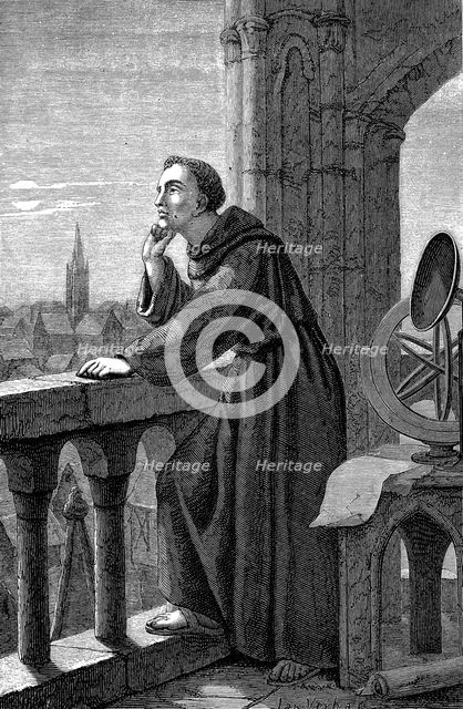 Roger Bacon, English experimental scientist, philosopher and Franciscan friar, 1867. Artist: Unknown