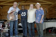Roger Beaujolais Quartet, Jim Mullen, Winston Clifford, Roger Beaujolais, Simon Thorpe, Kent, 2021. Creator: Brian O'Connor