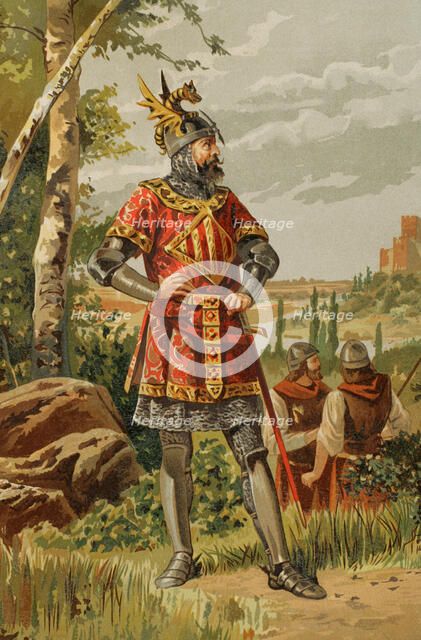 Roger de Flor (c1267-1305), mercenary warlord who served the Crown of Aragon, 1890. Creator: Unknown.
