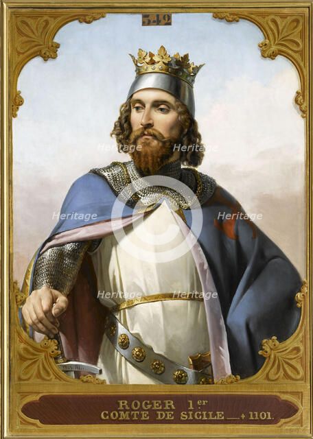 Roger I of Sicily (1031-1101), 1840s. Creator: Blondel, Merry-Joseph (1781-1853).