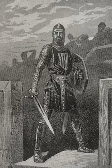 Roger of Lauria (1245-1305), Italian marine and military in the service of the Crown of Aragon,1890. Creator: Joan Serra y Pausas