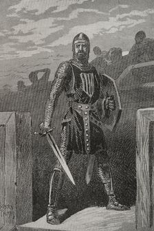 Roger of Lauria (1245-1305), Italian marine and military in the service of the Crown of Aragon,1890. Creator: Joan Serra y Pausas