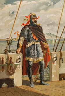 Roger of Lauria (1245-1305), Italian marine and military in the service of the Crown of..., 1890. Creator: Unknown