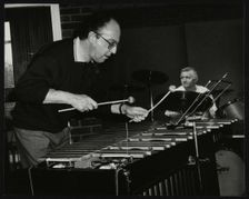 Roger Nobes and Johnny Richardson playing at The Fairway, Welwyn Garden City, Hertfordshire, 1991. Creator: Denis Williams