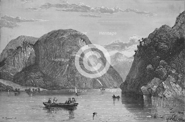 'Roger's Slide, Lake George', 1838, (1883). Artist: G. Wyand.