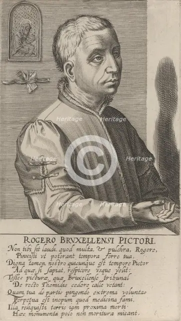 Roger van der Weyden the Younger, from the series Pictorum Aliquot Celebrium.., ca. 1610 Creator: Hendrick Hondius I.