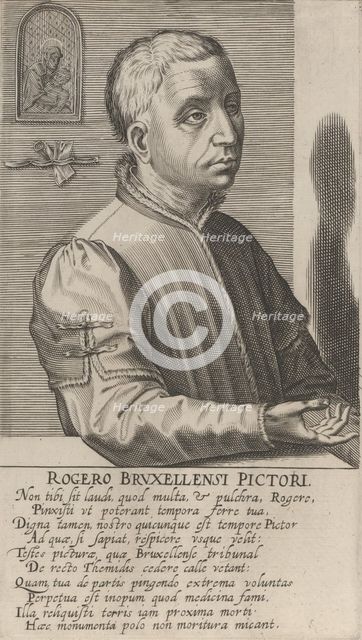 Roger van der Weyden the Younger, from the series Pictorum Aliquot Celebrium.., ca. 1610 Creator: Hendrick Hondius I.