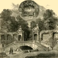 Rogers Seat and Inigo Jones Gateway, Holland House c1876. Creator: Unknown