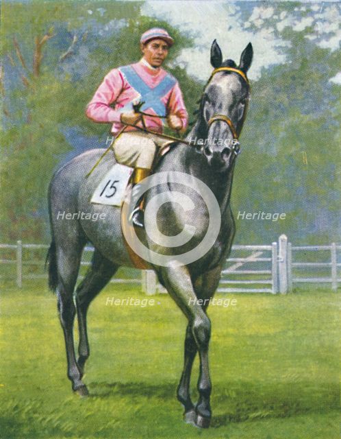 Rogerstone Castle, Jockey: E. C. Elliott', 1939. Artist: Unknown.