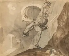 Roland at Roncesvalles, c.between 1800 and 1810. Creator: Henry Fuseli