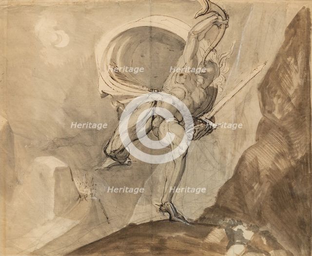 Roland at Roncesvalles, c.between 1800 and 1810. Creator: Henry Fuseli.
