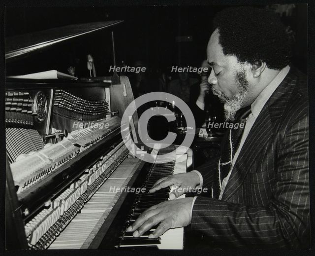 Roland Hanna at the piano, 1980. Creator: Denis Williams.
