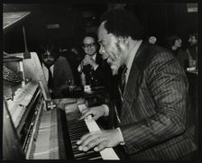 Roland Hanna playing the piano, 1980. Creator: Denis Williams