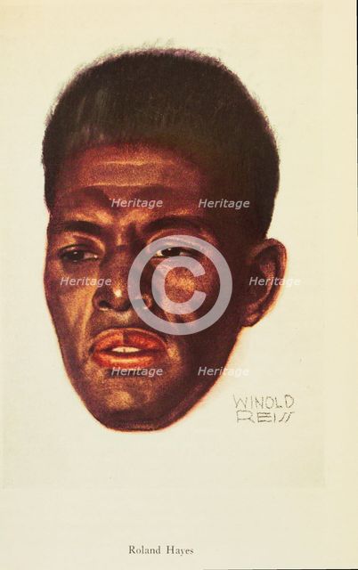 Roland Hayes, 1925. Creator: Winold Reiss.