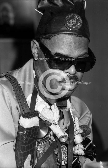 Roland Kirk, London, 1976.   Artist: Brian O'Connor.