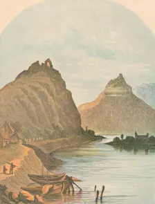 Rolandseck and the Kloster Nonnenwerth 1864. Creator: Unknown