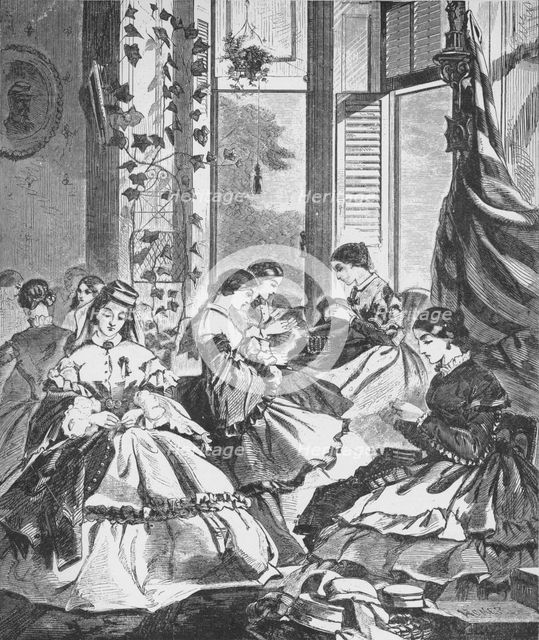 'Role of Women in the War', 1861, (1938). Artist: Unknown.